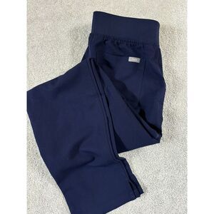 Figs Scrub Pants Womens high waist Yola Skinny Cargo Pockets Navy